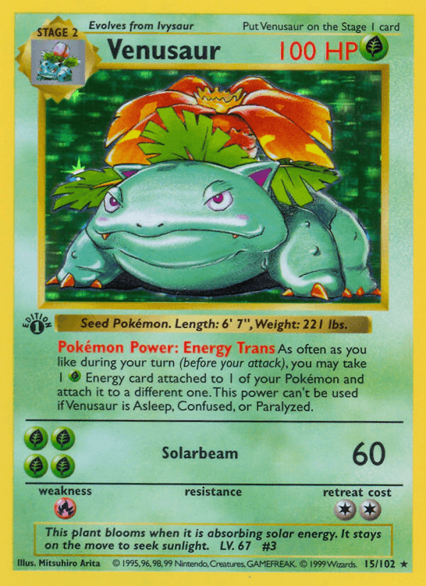 Venusaur from Base