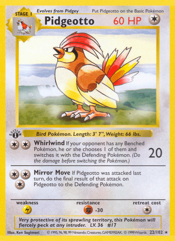 Pidgeotto Pokémon card