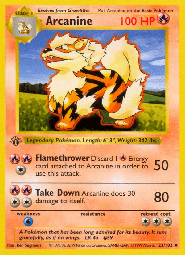 Arcanine from Base