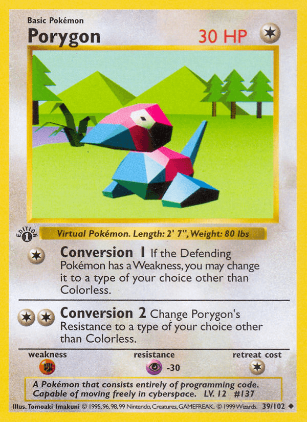 Porygon Pokémon card