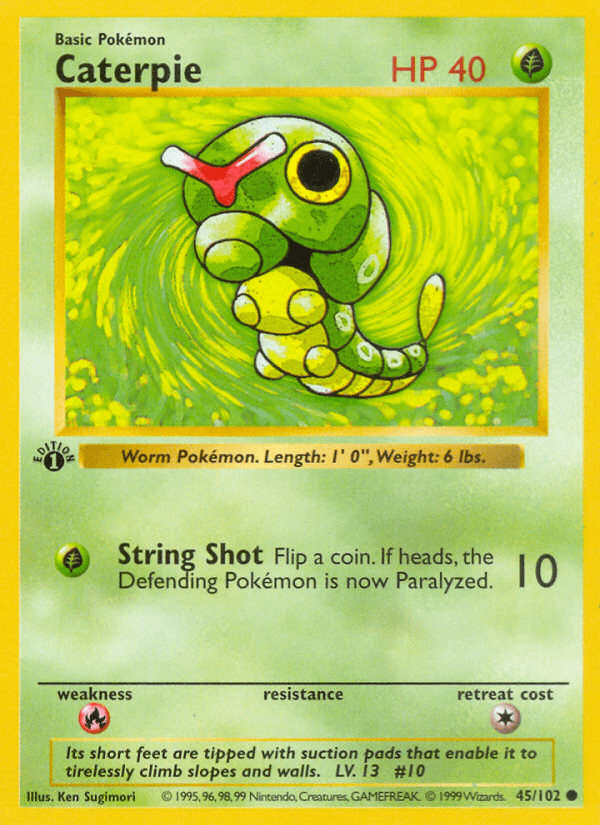 Caterpie Pokémon card
