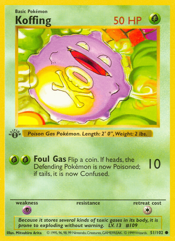 Koffing Pokémon card