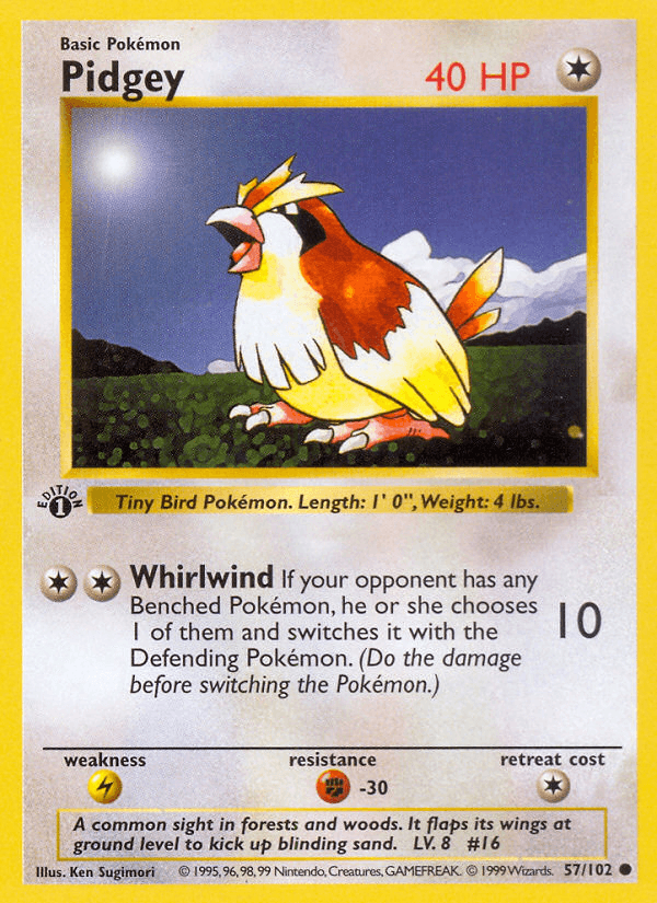 Pidgey Pokémon card