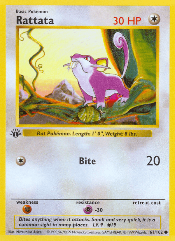 Rattata Pokémon card