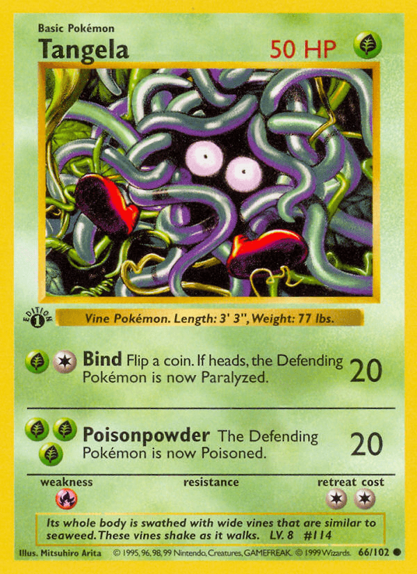 Tangela Pokémon card