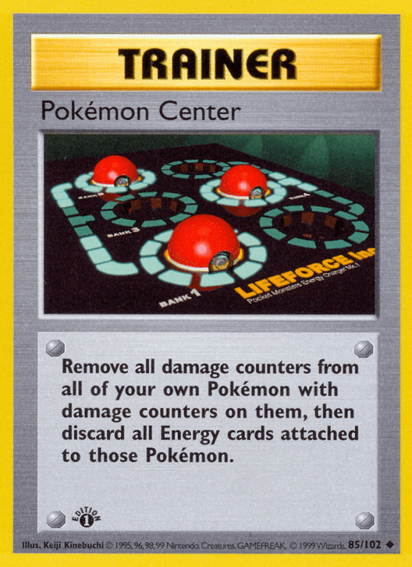 Pokémon Center Pokémon card