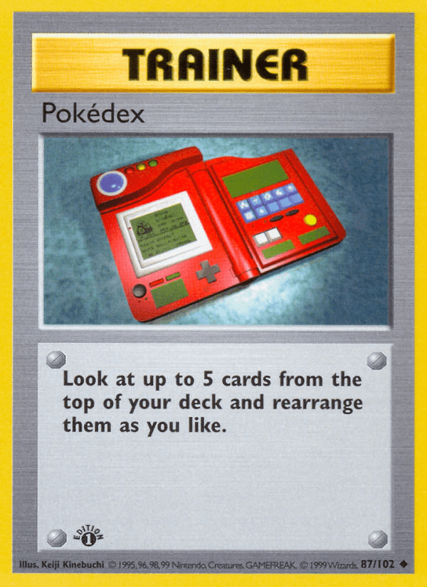 Pokédex Pokémon card