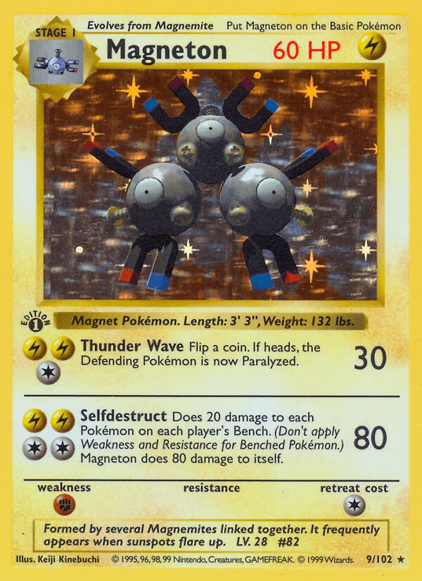 Magneton Pokémon card