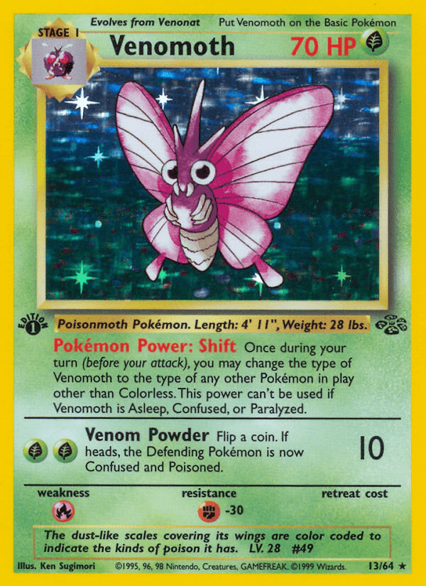 Venomoth Pokémon card