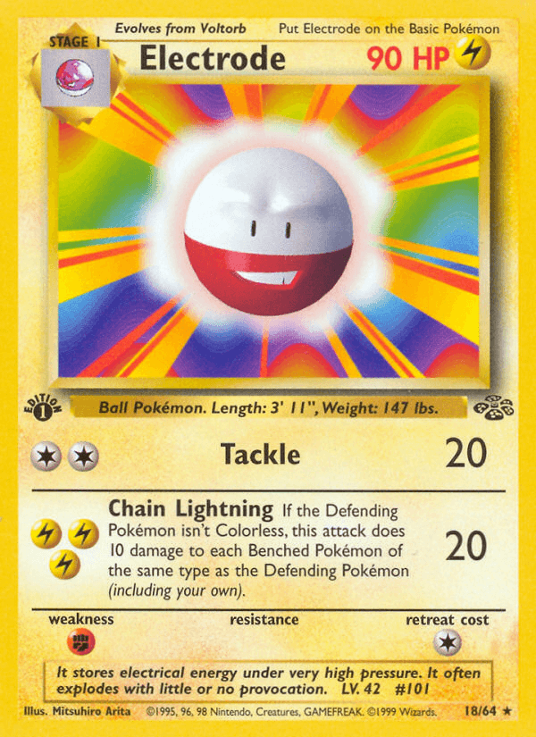 Electrode Pokémon card