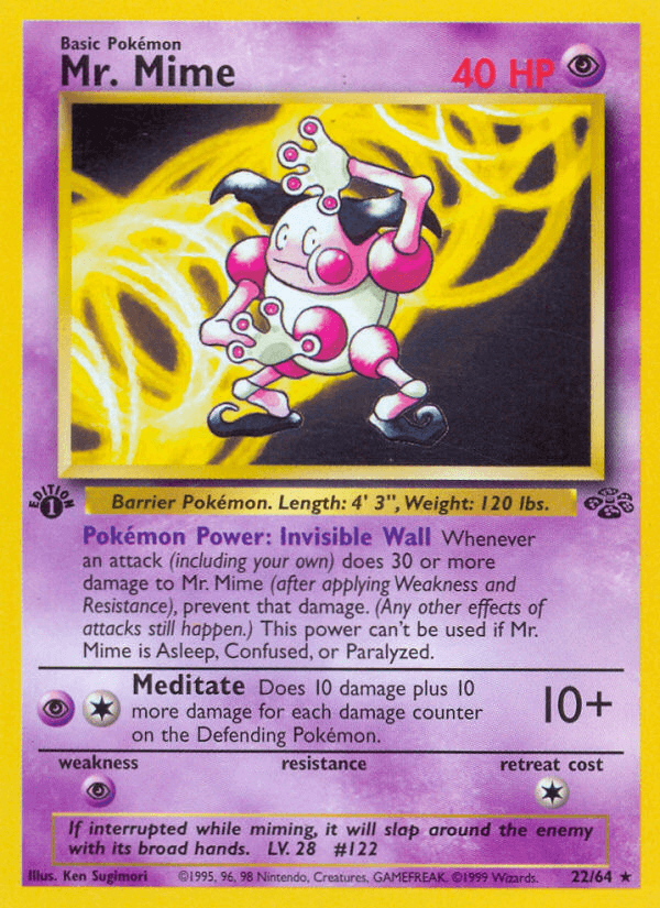 Mr. Mime Pokémon card