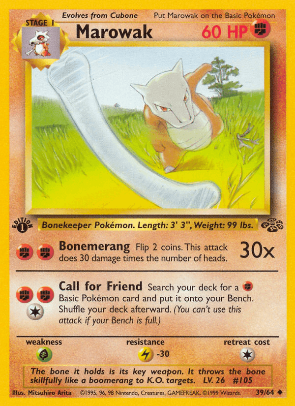 Marowak Pokémon card
