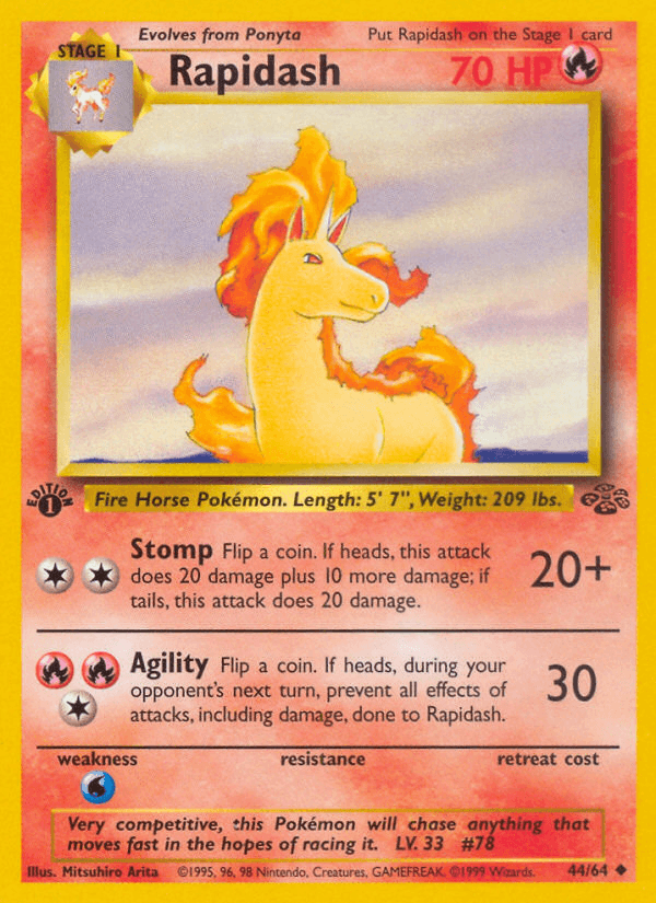 Rapidash Pokémon card