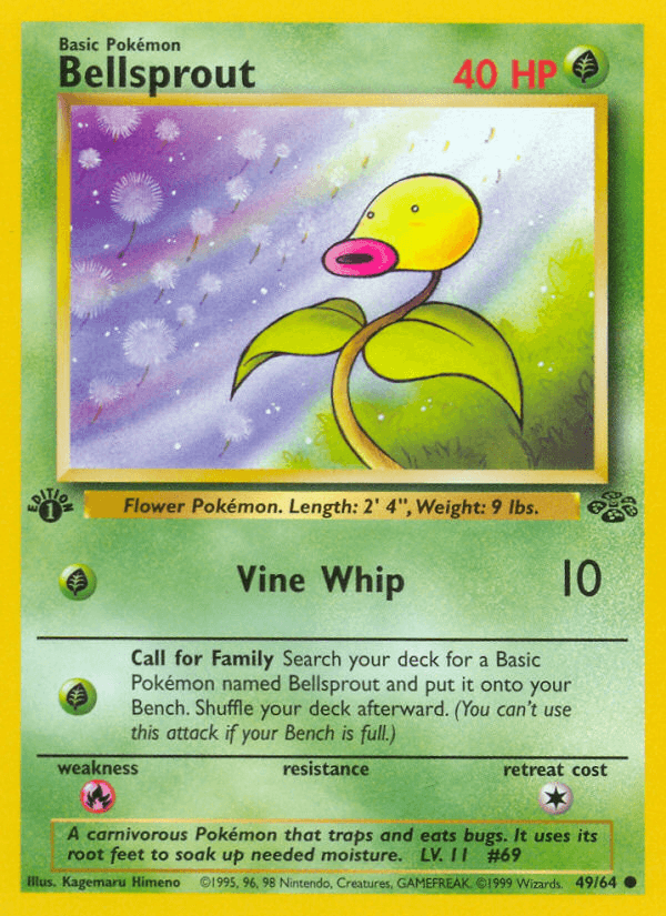 Bellsprout Pokémon card