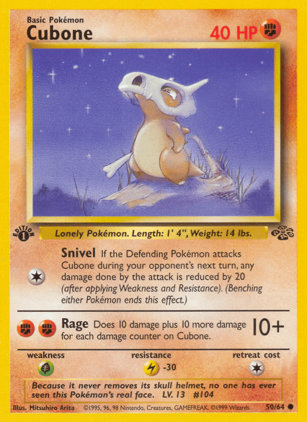 Cubone Pokémon card