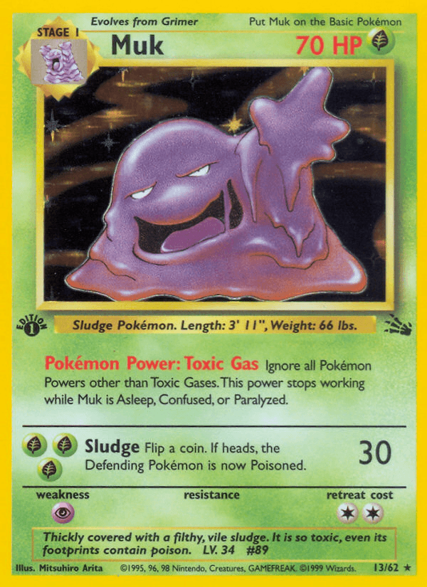 Muk Pokémon card