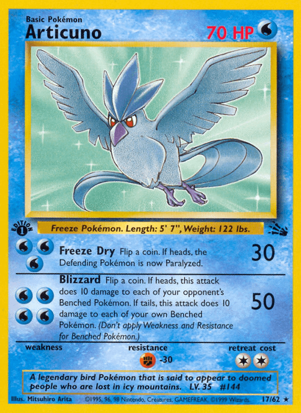 Articuno Pokémon card