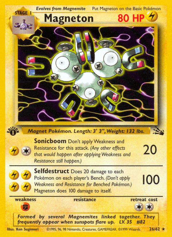 Magneton Pokémon card