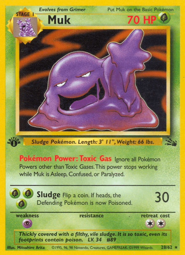 Muk Pokémon card