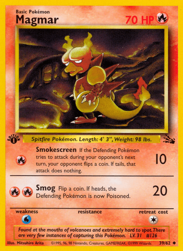 Magmar Pokémon card