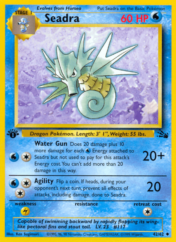 Seadra Pokémon card