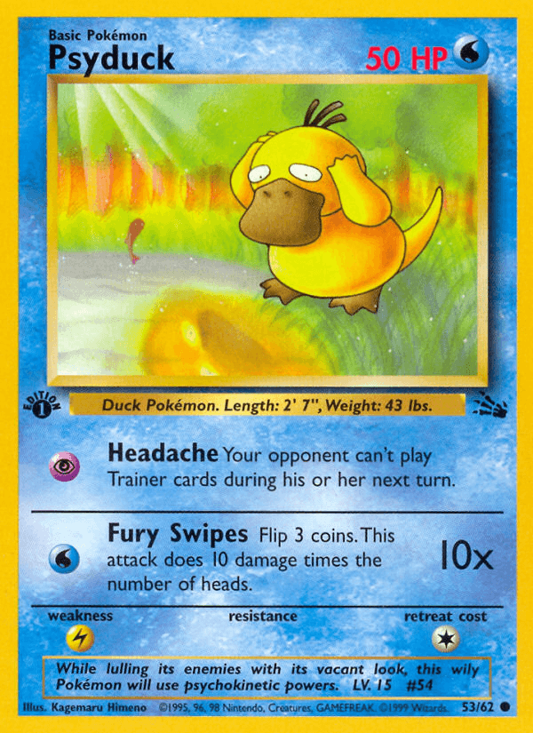 Psyduck Pokémon card