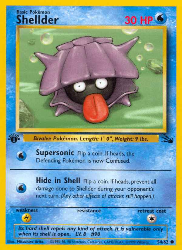 Shellder Pokémon card