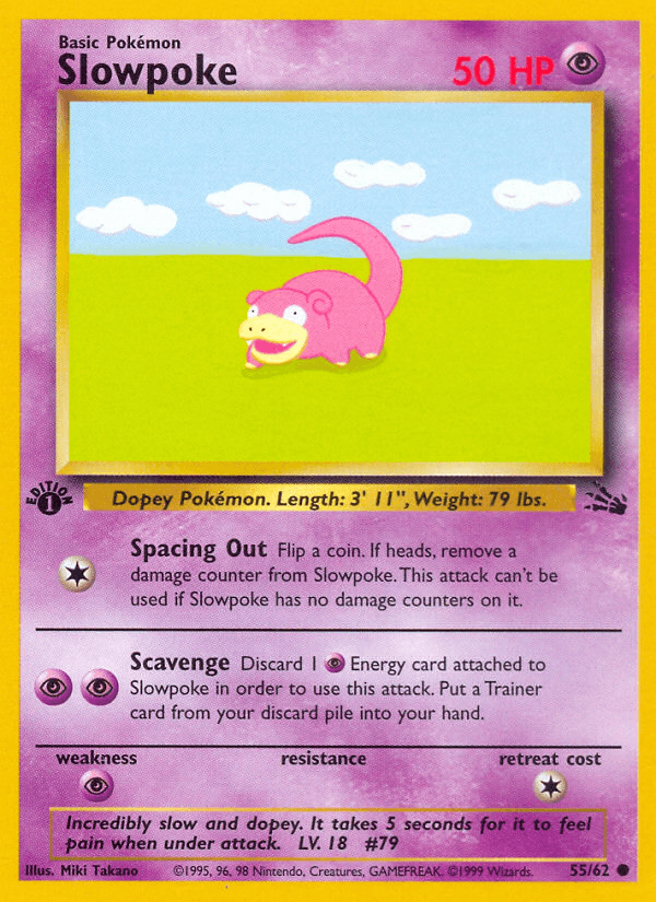 Slowpoke Pokémon card