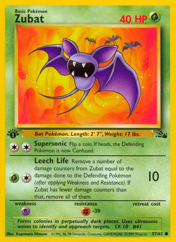 Zubat Pokémon card