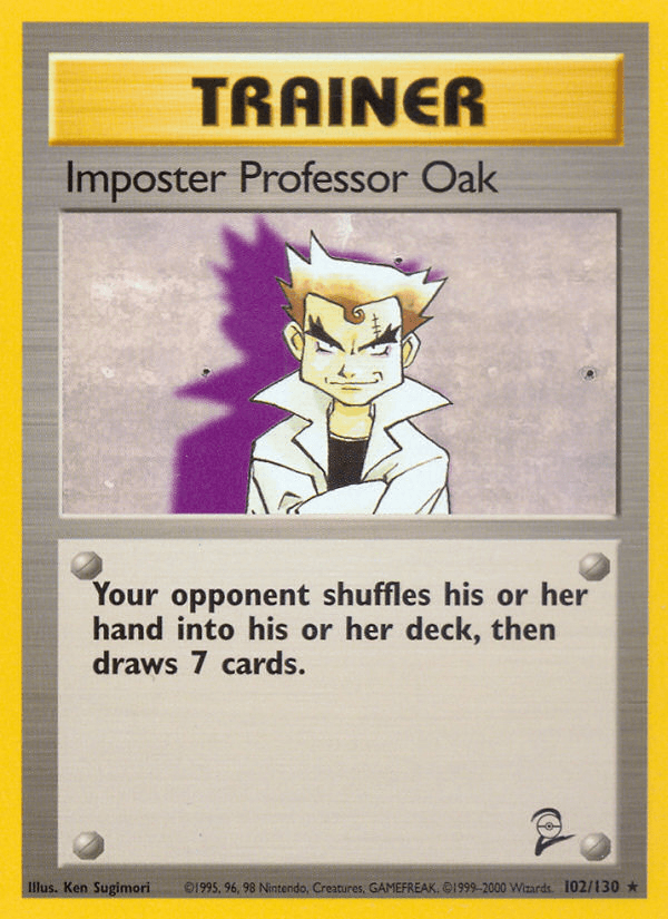 Imposter Professor Oak Pokémon card