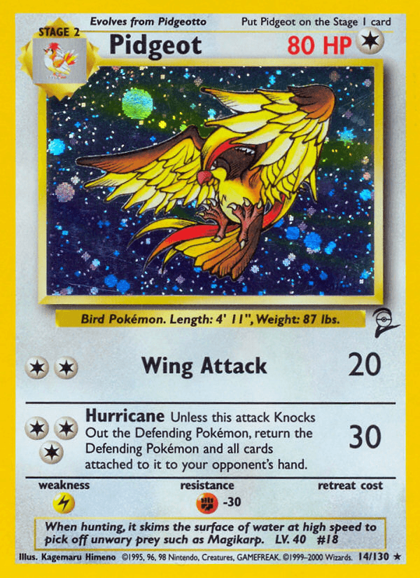 Pidgeot Pokémon card