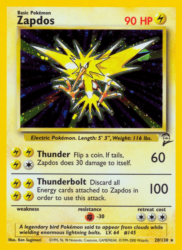 Zapdos Pokémon card