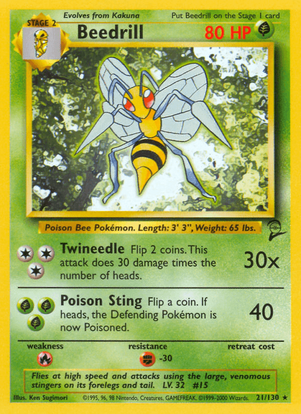 Beedrill Pokémon card