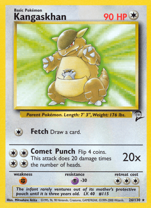 Kangaskhan Pokémon card