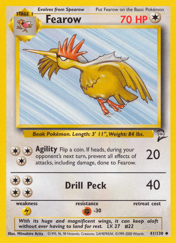 Fearow Pokémon card