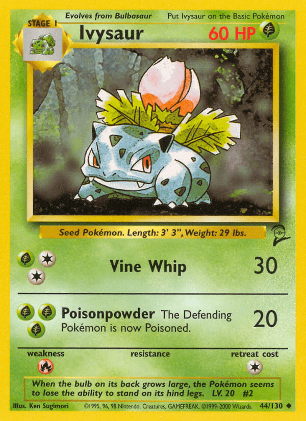 Ivysaur Pokémon card