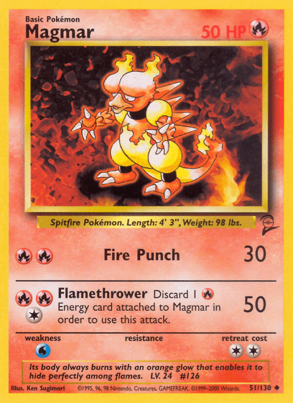 Magmar Pokémon card
