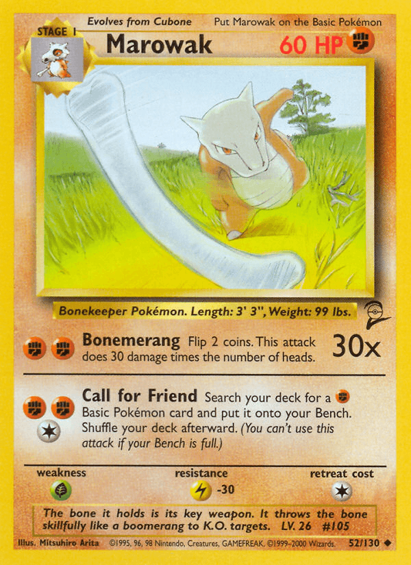 Marowak Pokémon card