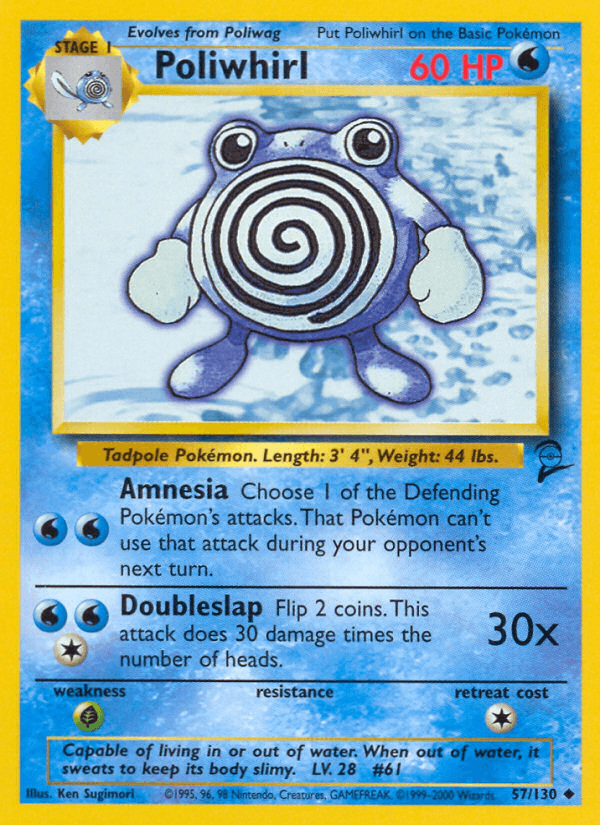 Poliwhirl Pokémon card