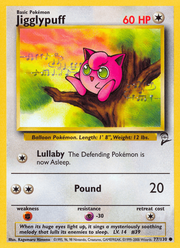 Jigglypuff Pokémon card