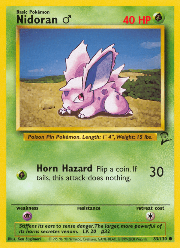 Nidoran ♂ Pokémon card