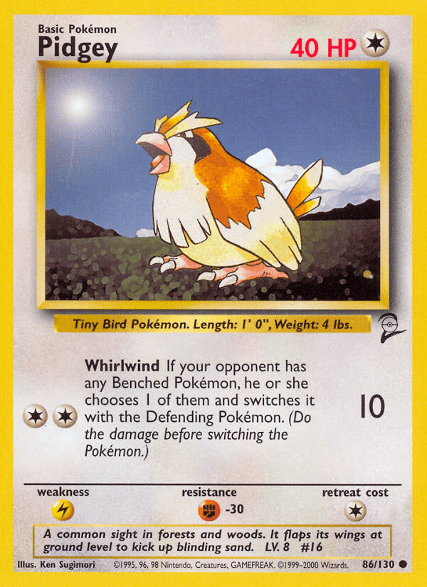 Pidgey Pokémon card
