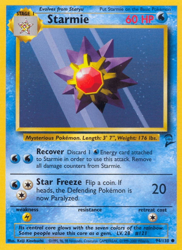 Starmie Pokémon card