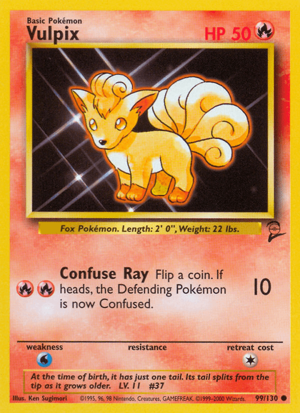 Vulpix Pokémon card