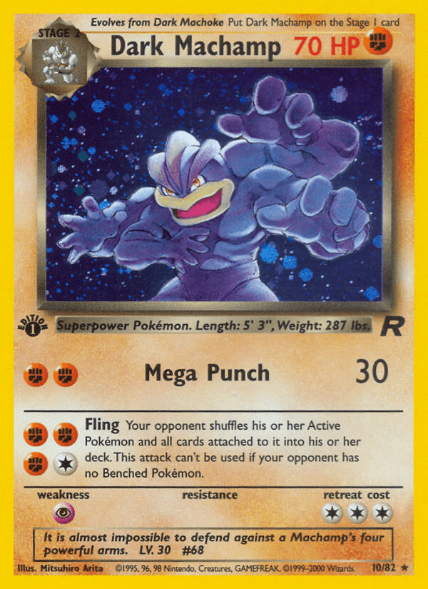 Dark Machamp Pokémon card