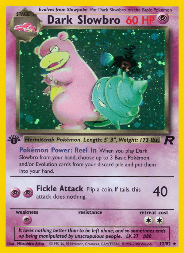 Dark Slowbro Pokémon card