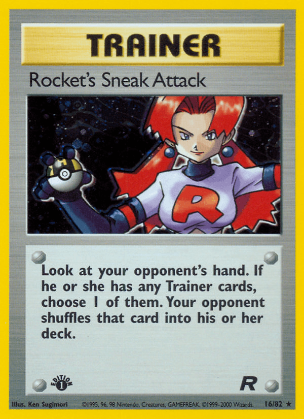 Rocket's Sneak Attack Pokémon card