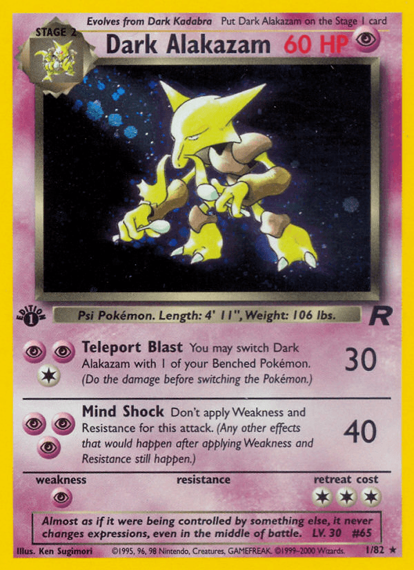 Dark Alakazam from Team Rocket