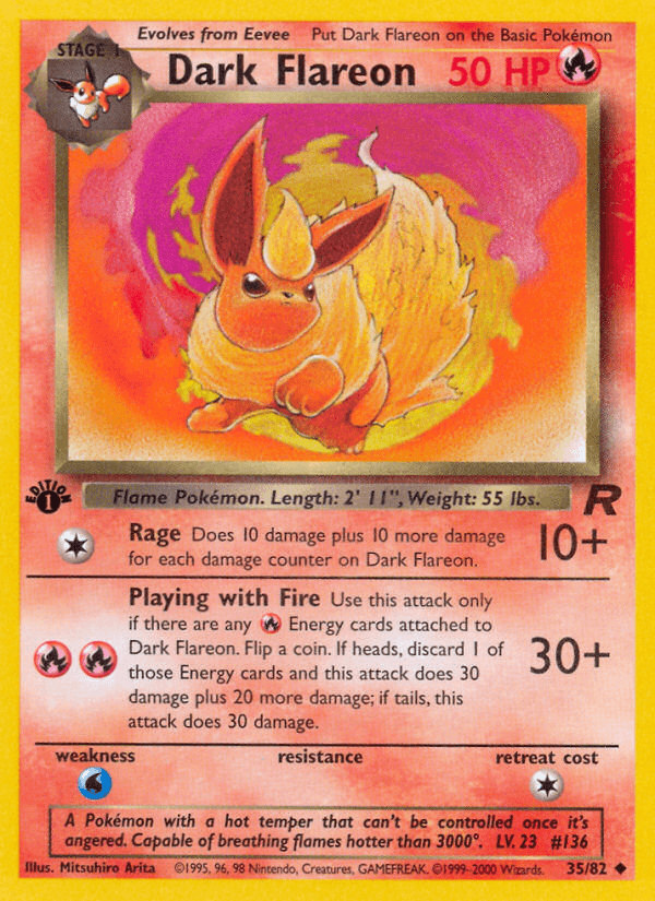 Dark Flareon from Team Rocket