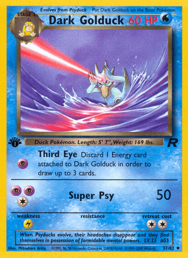 Dark Golduck Pokémon card
